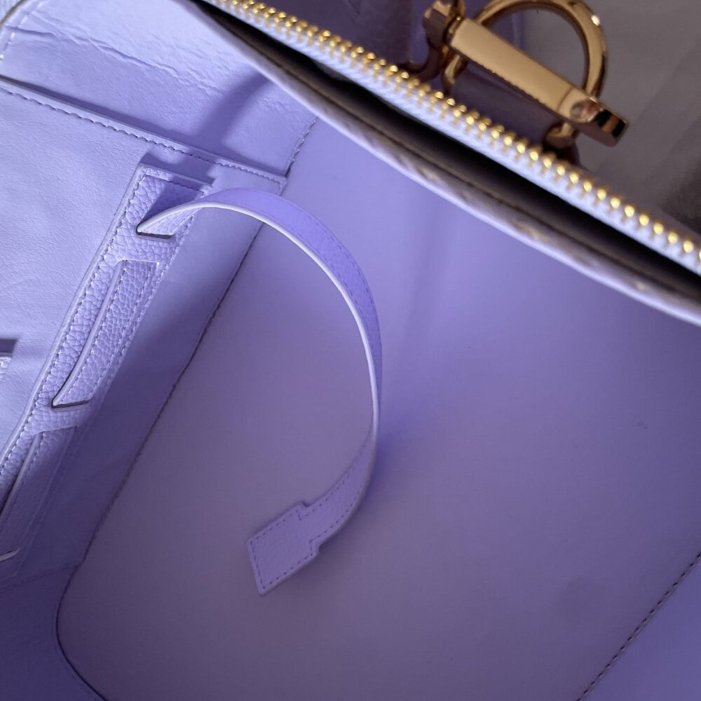 Truly Beauty Amalfi Luxury Vegan Leather Travel Trunk in Lilac - Picture 10 of 14